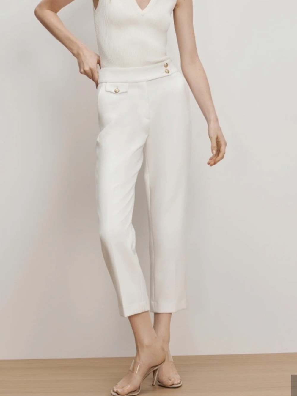Veronica Beard Renzo Crest Button Pant Size 4